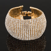 Rhinestone Stretch Bracelets - Multilayer Sparkle for Women's Wedding Fashion